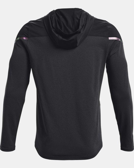 Men's UA RUSH™ HeatGear® Full-Zip Hoodie in Black image number 6